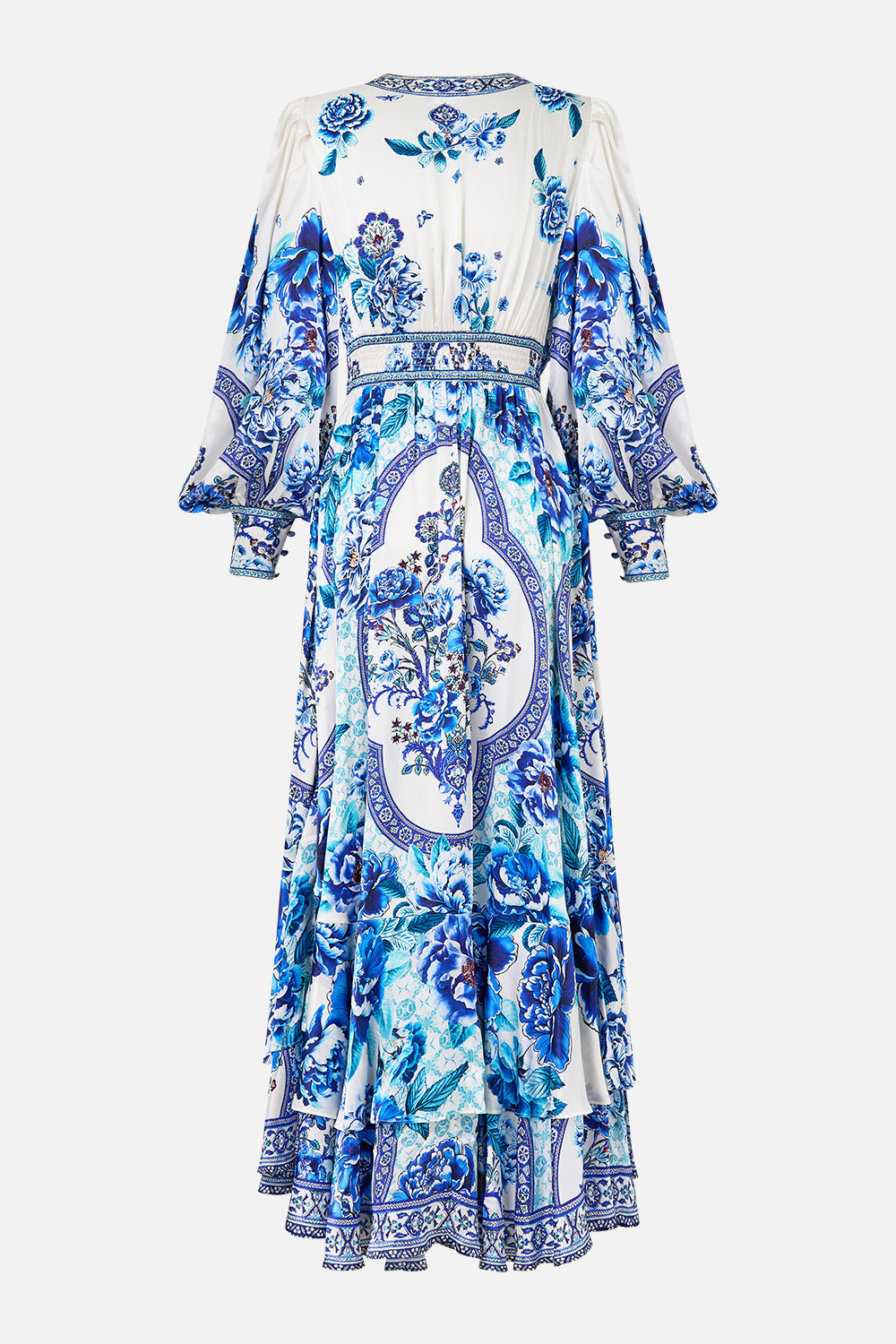 LONG BUTTON FRONT DRESS A CERAMIC GARDEN