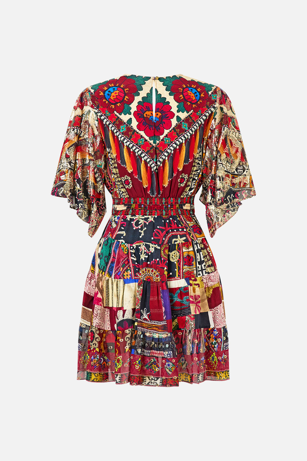 TIERED SKIRT MINI DRESS PATCHWORK ALCHEMY