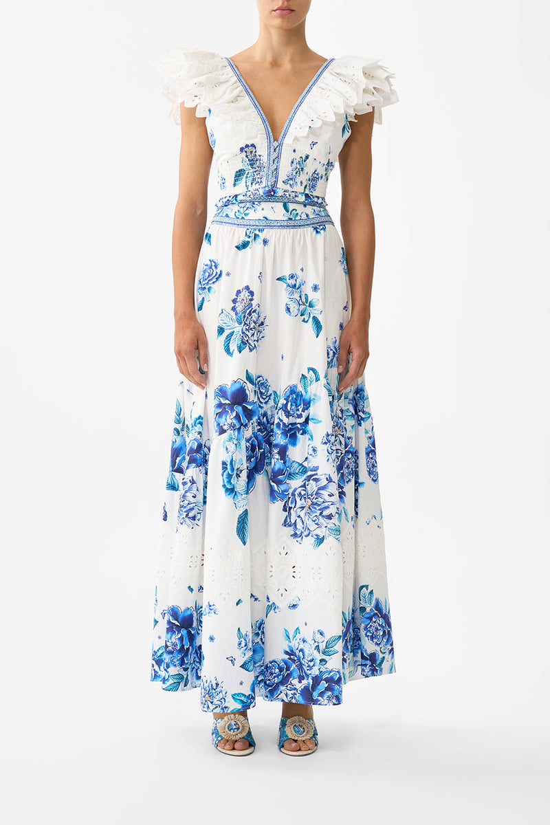 DOUBLE FRILL SLEEVE TEE A CERAMIC GARDEN