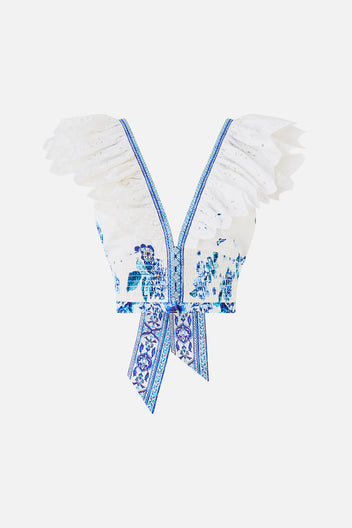 DOUBLE FRILL SLEEVE TEE A CERAMIC GARDEN