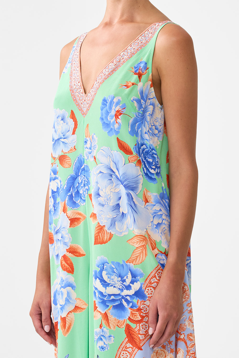 The CAMILLA FAUX FUR SHORT SLEEVE SLOUCH JACKET ISTANBUL ANIMALIA in our  print.