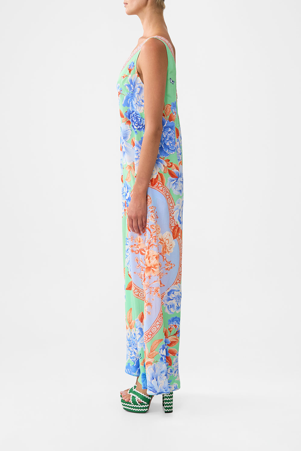 The CAMILLA FAUX FUR SHORT SLEEVE SLOUCH JACKET ISTANBUL ANIMALIA in our  print.
