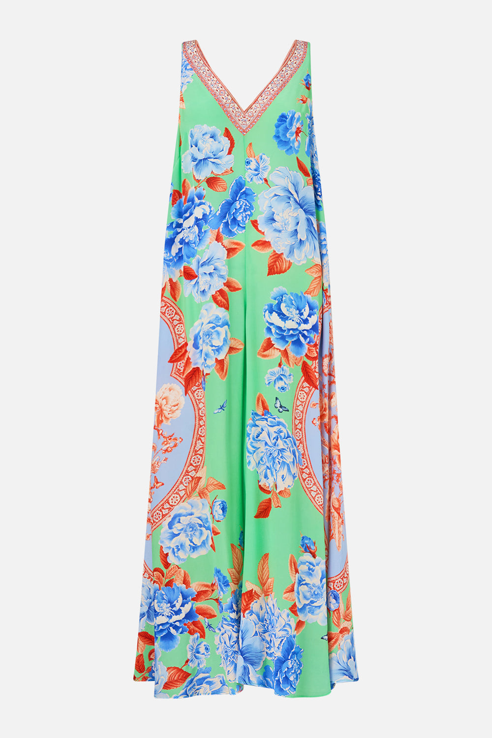 The CAMILLA FAUX FUR SHORT SLEEVE SLOUCH JACKET ISTANBUL ANIMALIA in our ISTANBUL ANIMALIA print.