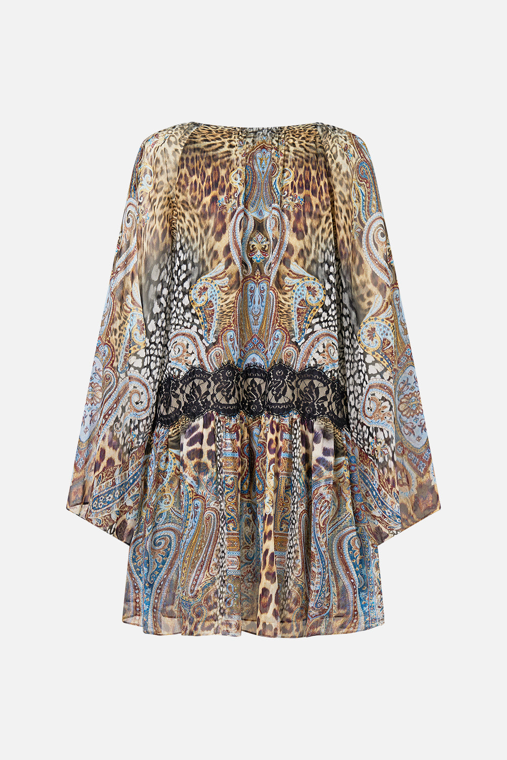 RELAXED SHORT DRESS WITH DROPPED WAIST ISTANBUL ANIMALIA