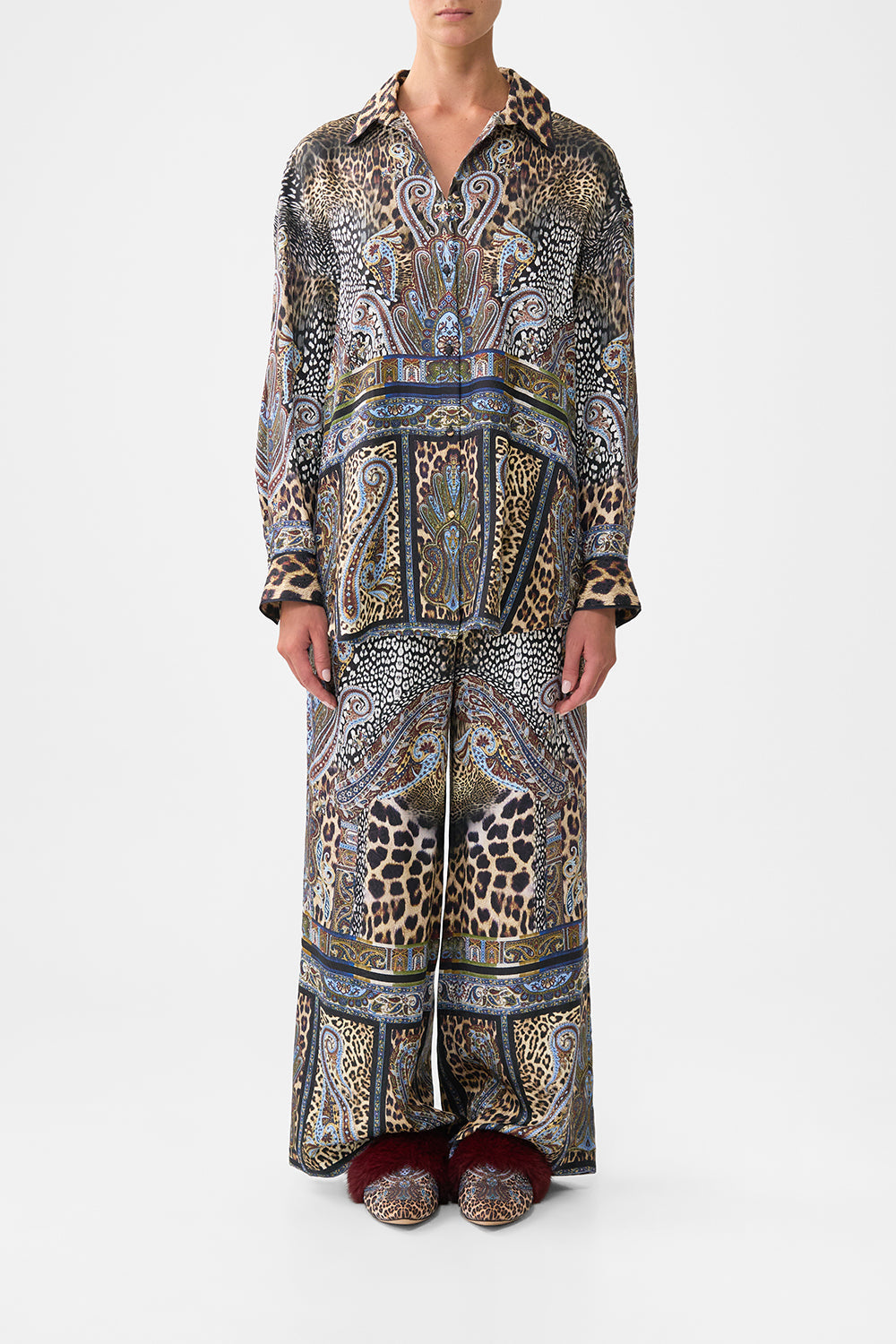The CAMILLA T SHAPE LONG KAFTAN CONCUBINES, SULTANS & COURTIERS in our  print.