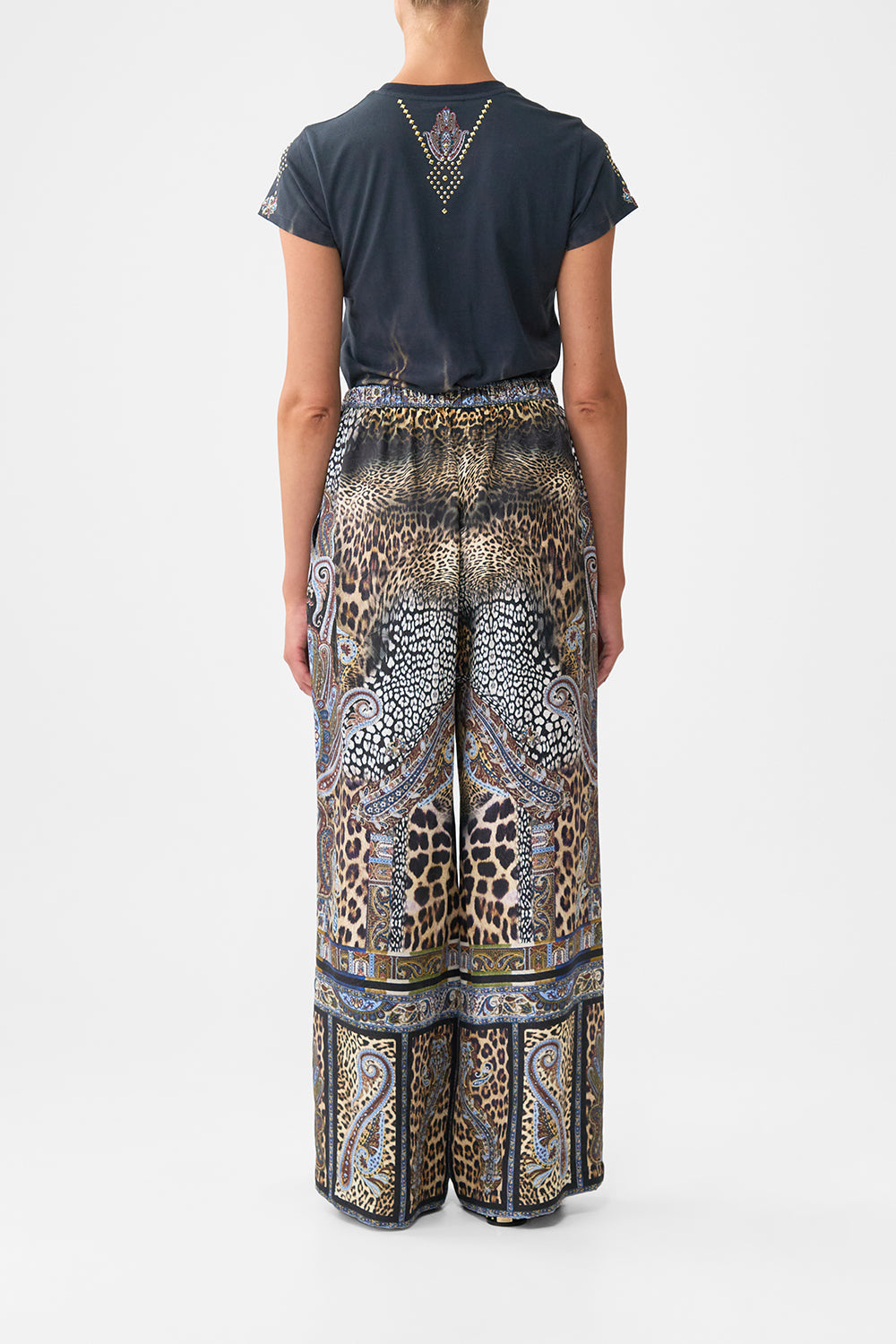 The CAMILLA LACE SPLICE ONE SHOULDER DRESS OTTOMAN ELEGANCE in our  print.