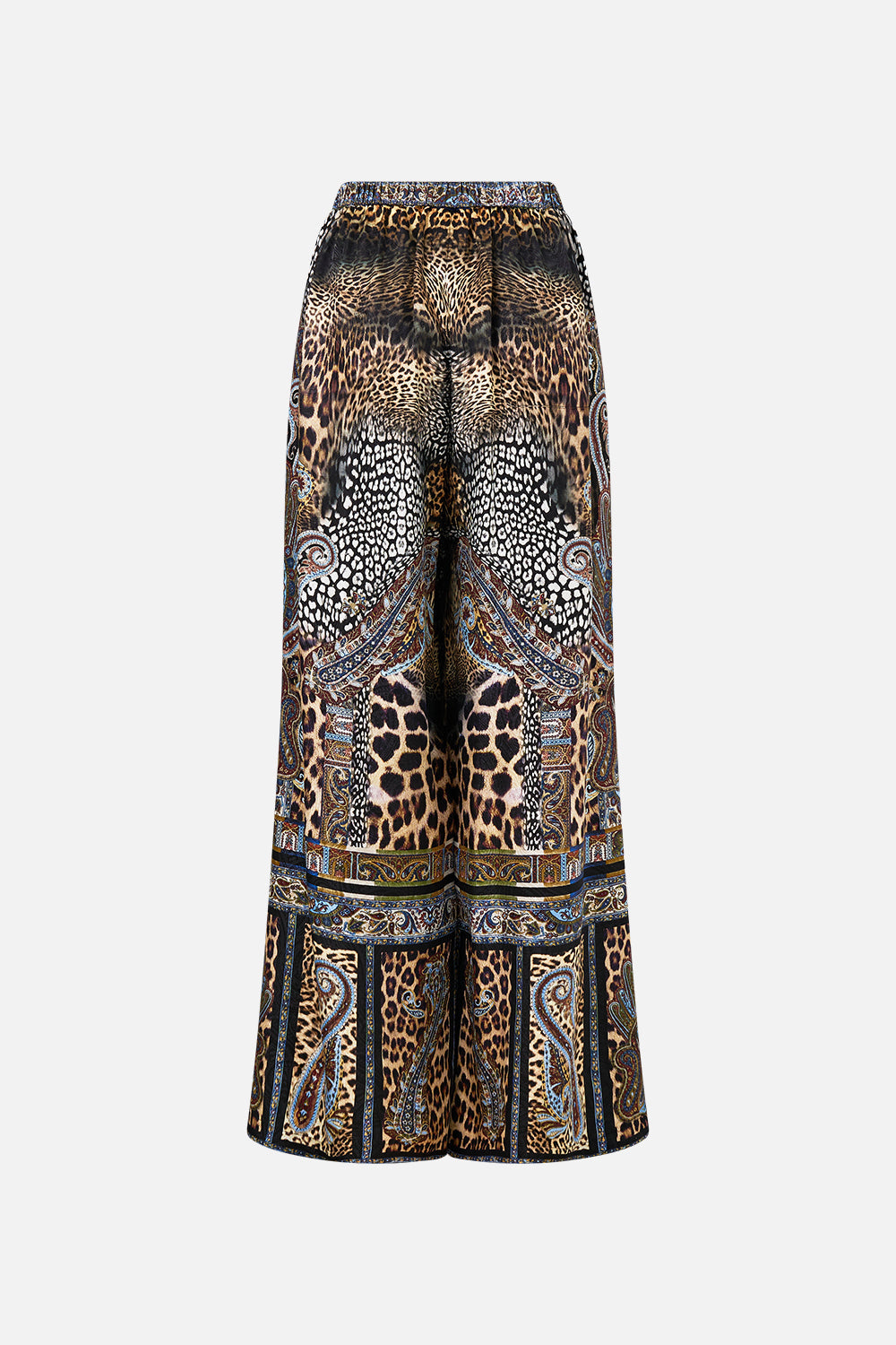 The CAMILLA TRIANGLE SCARF WITH TASSELS SONG OF THE SOLSTICE in our  print.