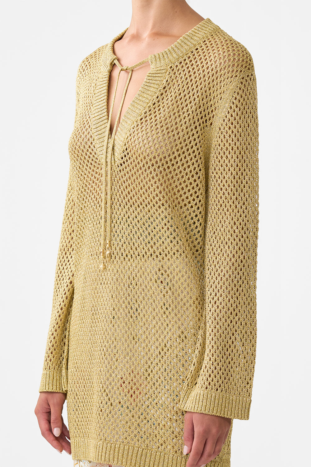 The CAMILLA DRAMATIC SLEEVE COCOON LAYER EMBROIDERED EVER AFTER in our  print.