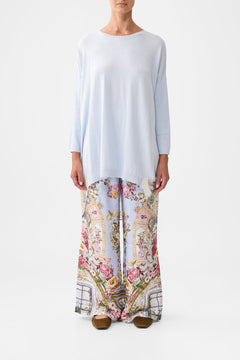 LONG SLEEVE JUMPER WITH PRINT BACK TILED IN TIME