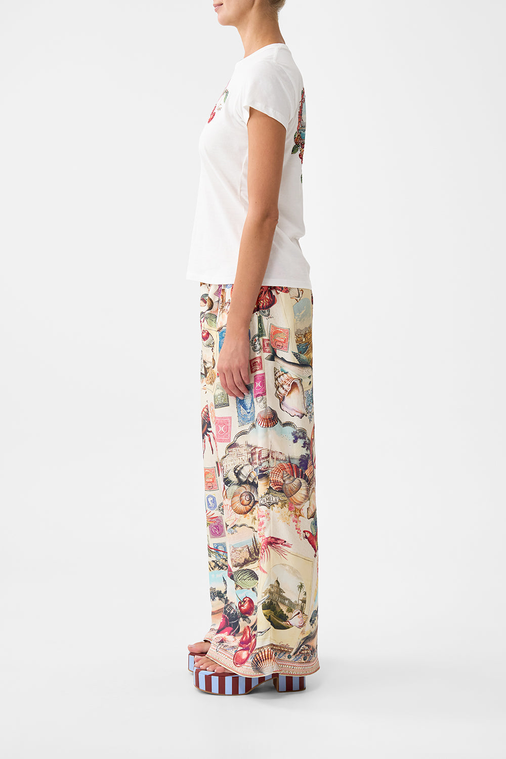 The CAMILLA MINI SHIRT DRESS ISTANBUL ANIMALIA in our  print.