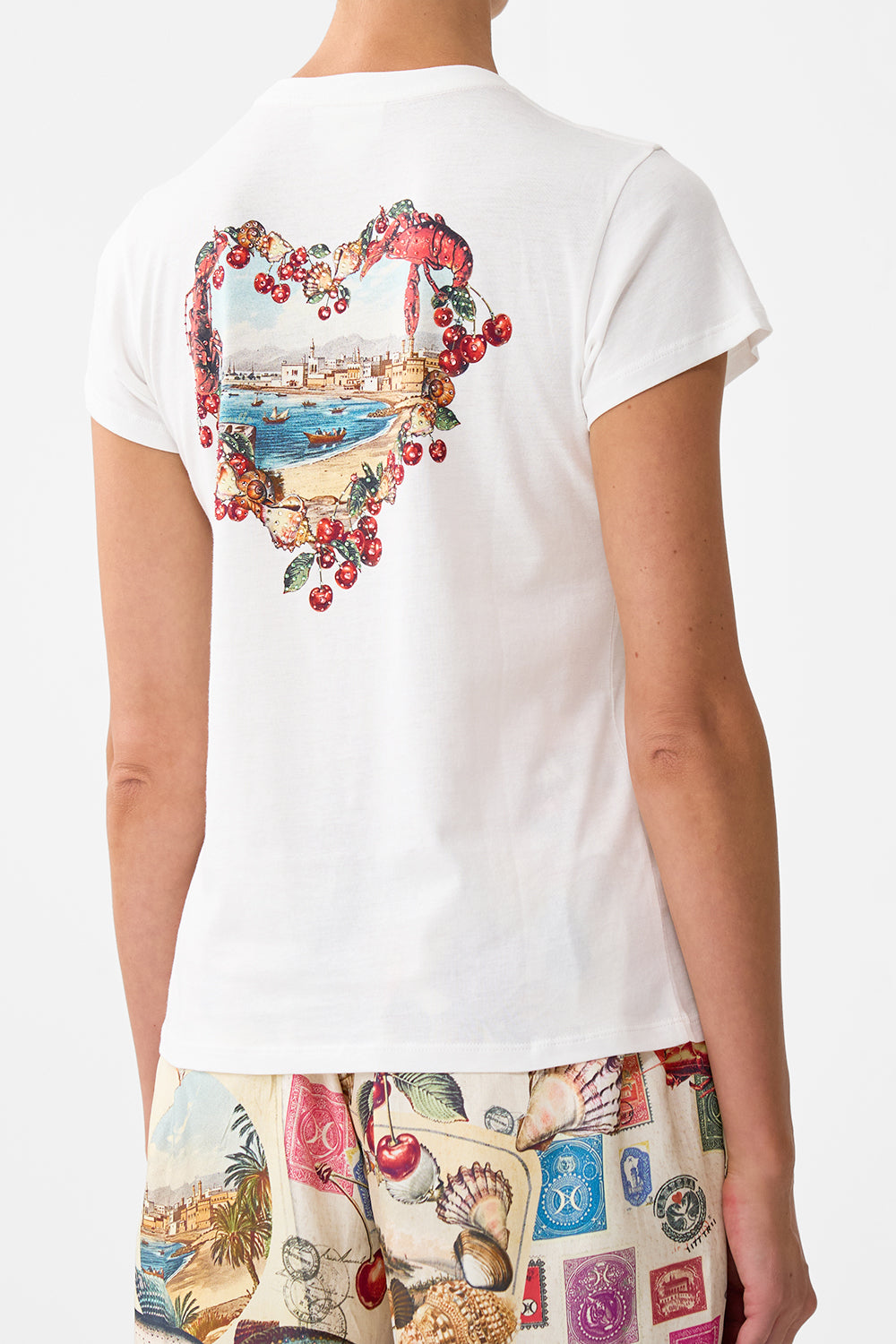 SLIM FIT ROUND NECK T-SHIRT NOTES FROM THE ROAD