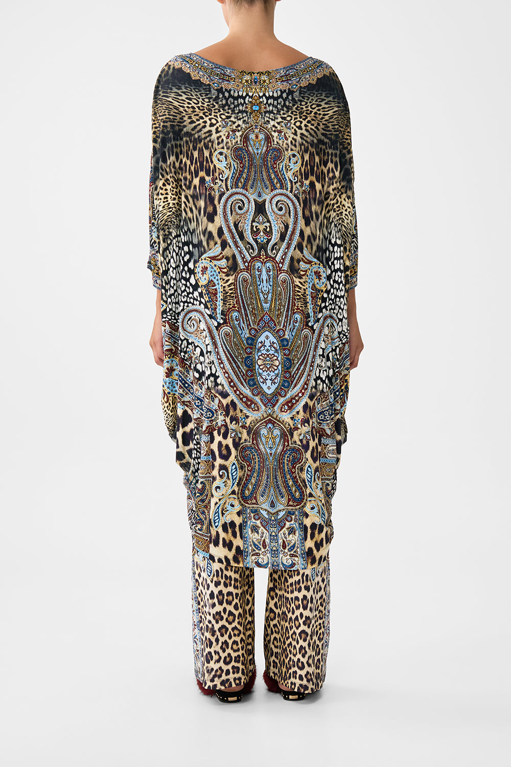 JERSEY SCOOP BACK HEM DRESS ISTANBUL ANIMALIA