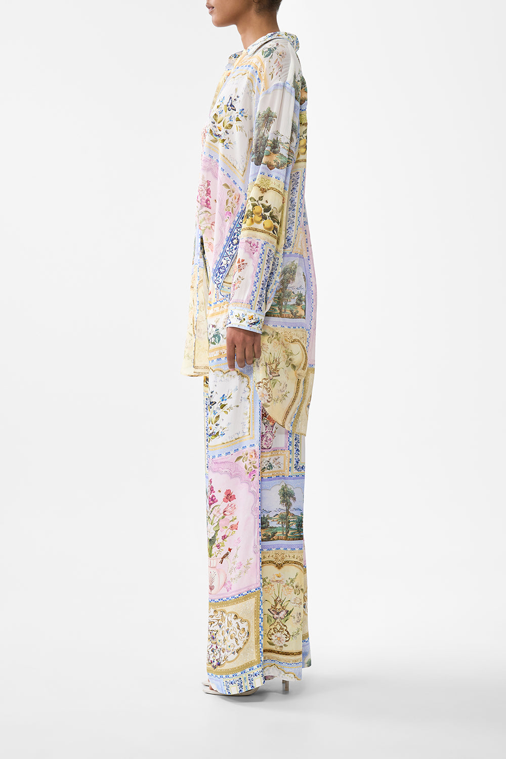 WIDE LEG WAISTED PANT BOTANICAL BALLADS