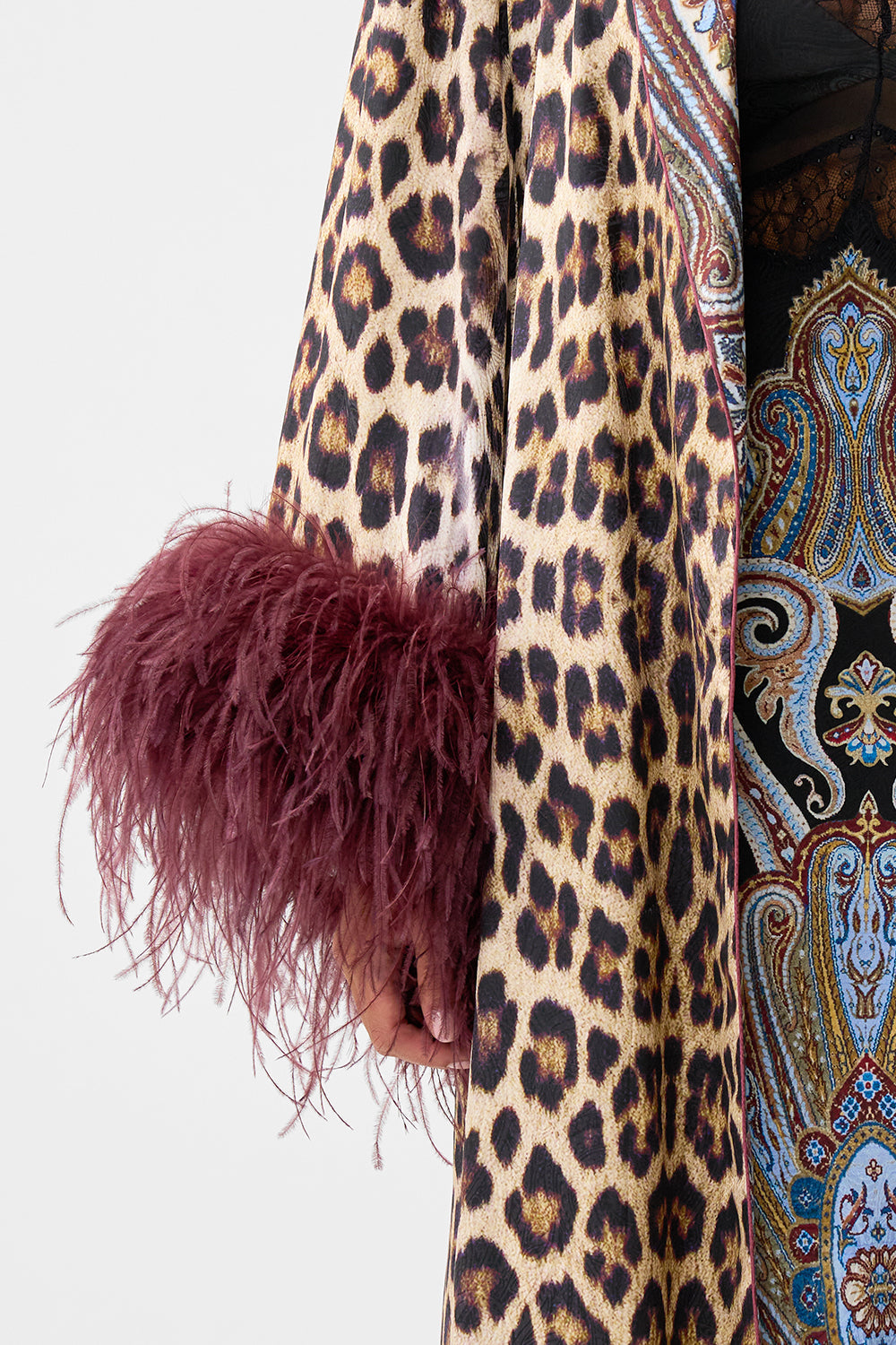 The CAMILLA TIERED SKIRT MINI DRESS PATCHWORK ALCHEMY in our  print.