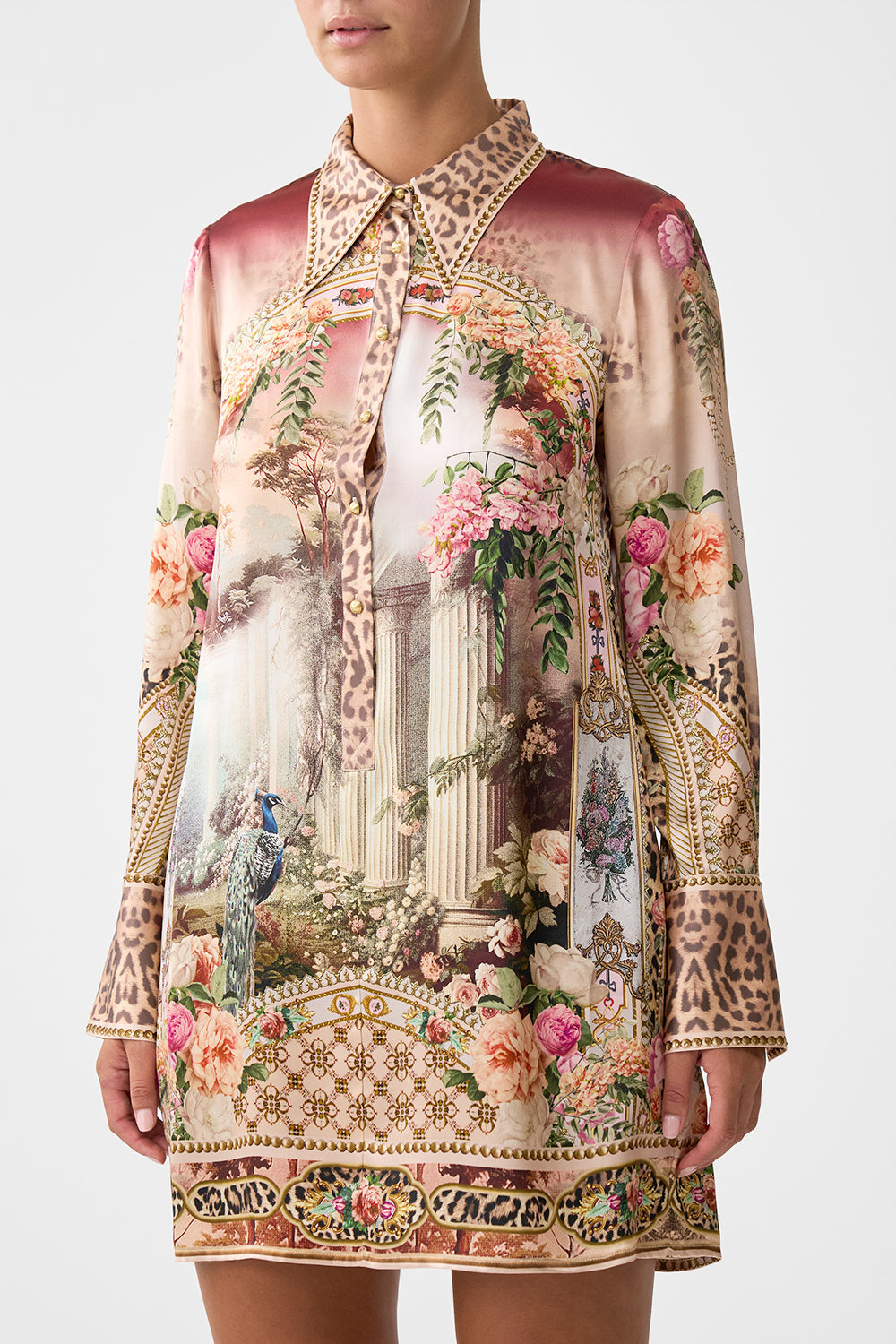 MINI SHIRT DRESS WATERCOLOUR WONDERLAND