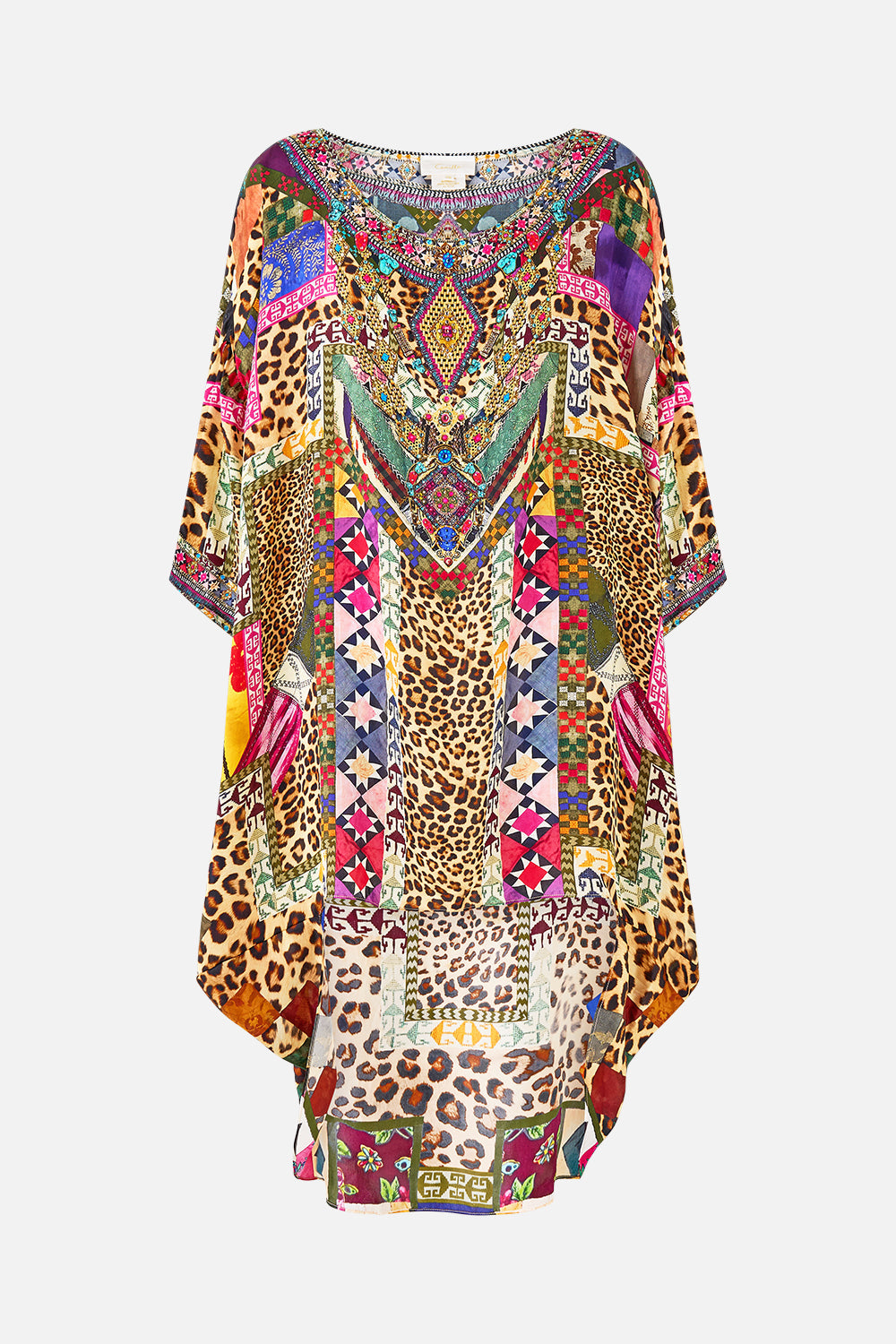 The CAMILLA MINIMAL SHIFT DRESS HIGH CLASS HOOKAH in our  print.