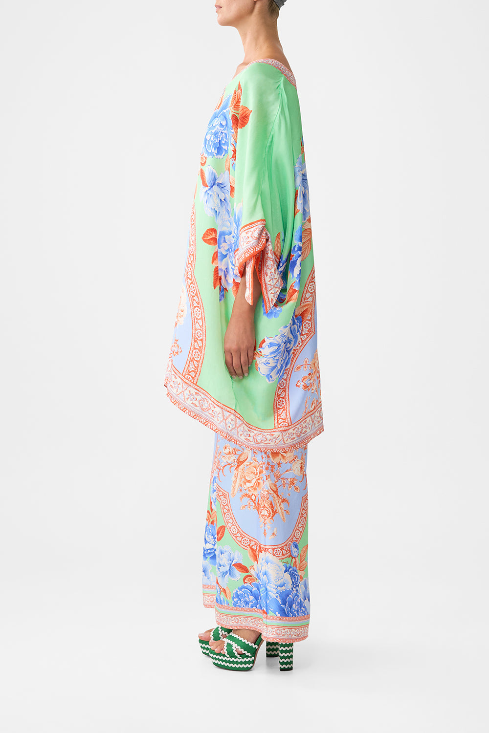 The CAMILLA BALLOON JUMPSUIT ANIMAL ALCHEMY in our  print.
