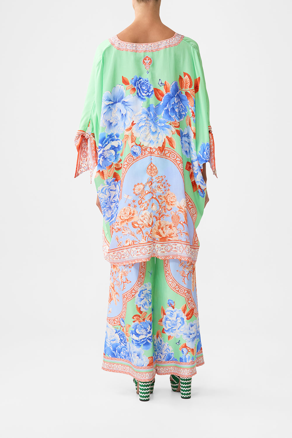 The CAMILLA BALLOON JUMPSUIT ANIMAL ALCHEMY in our  print.