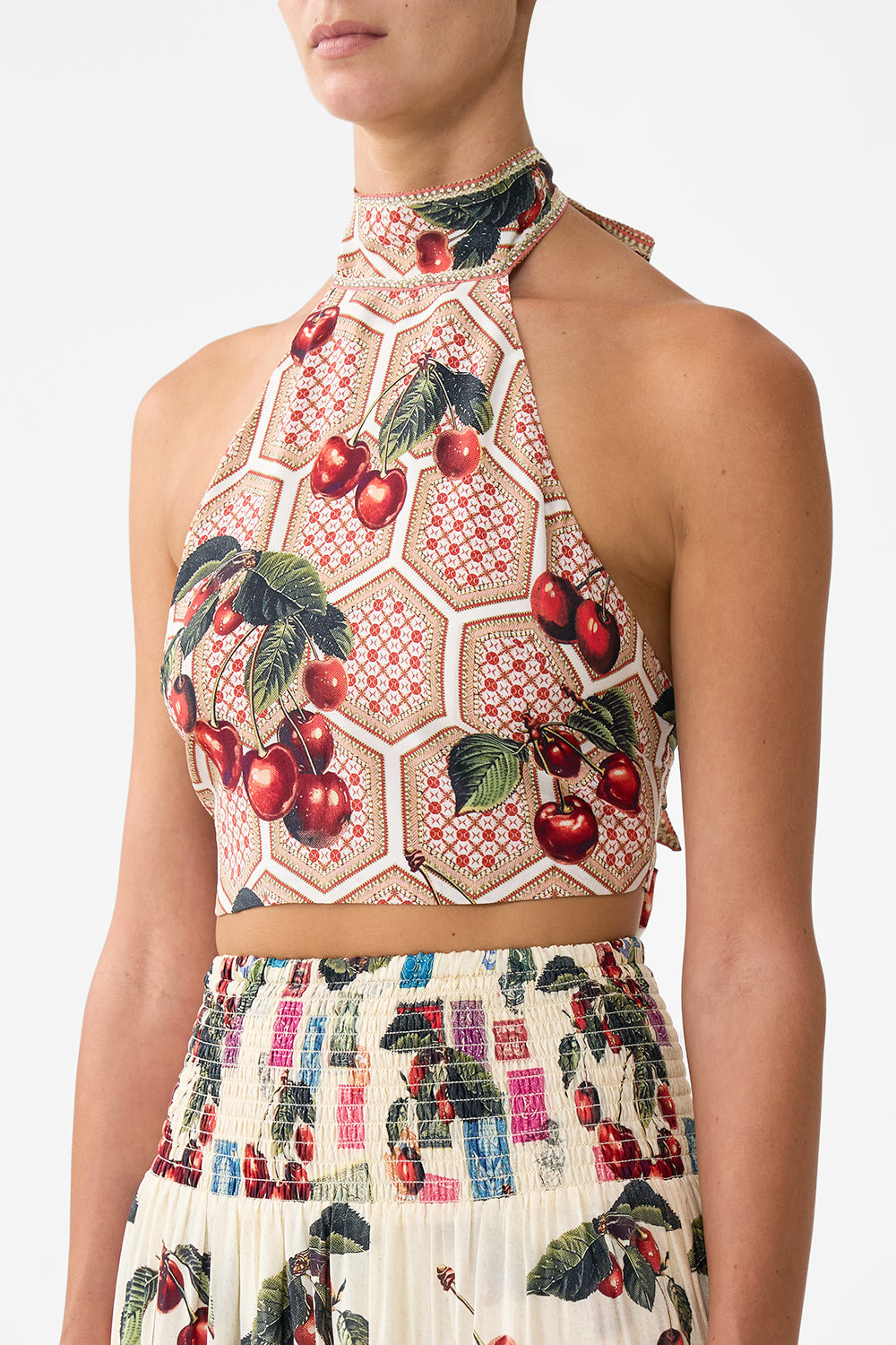 The CAMILLA A-LINE FRILL DRESS ANIMAL ALCHEMY in our  print.