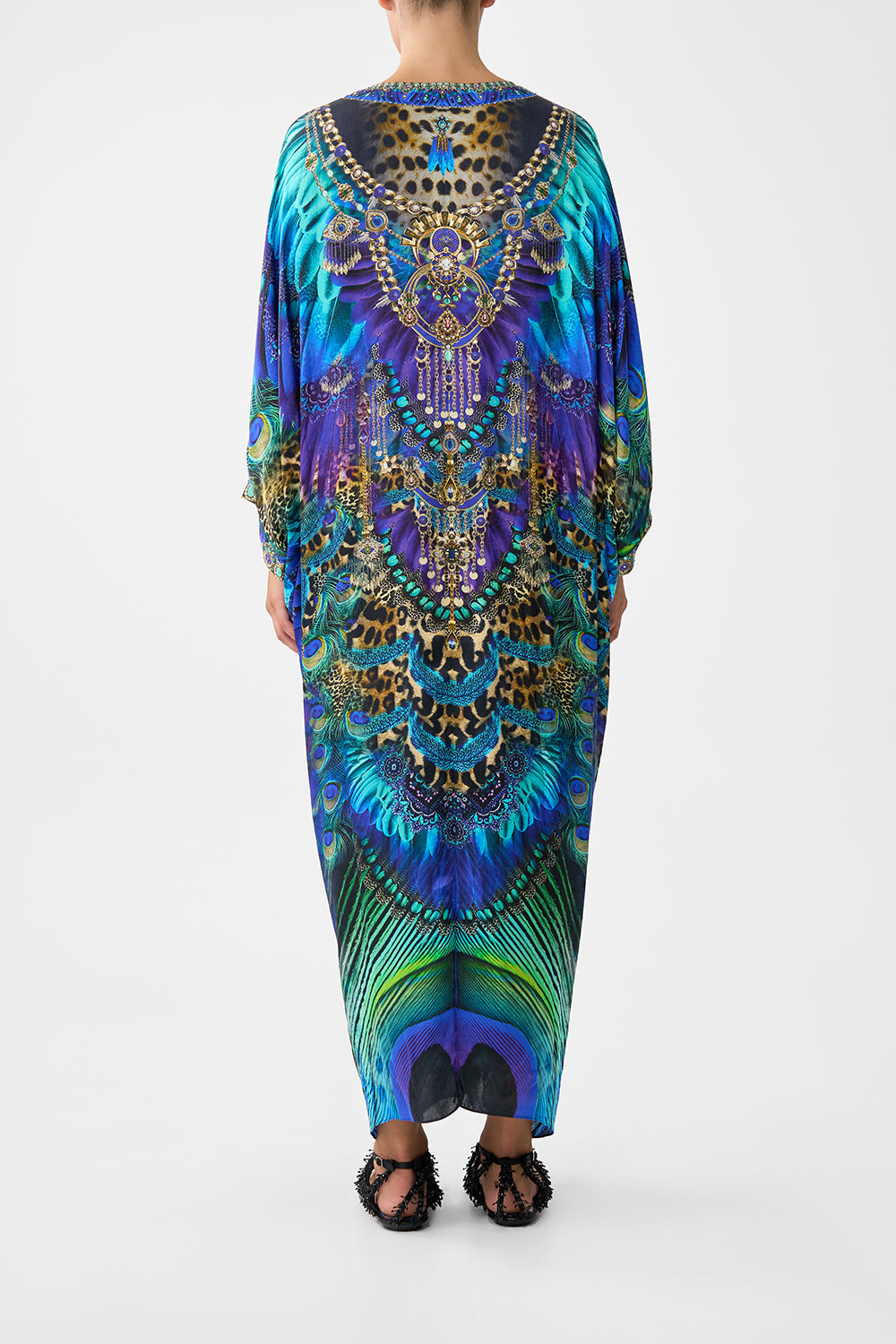 PIERCED V NECK KAFTAN COSMIC ZOOLOGY