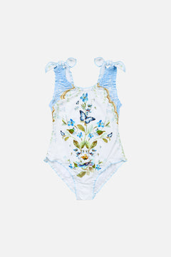 KIDS BABYLOCKED ONE PIECE WITH TIE SHOULDER BOTANICAL BALLADS