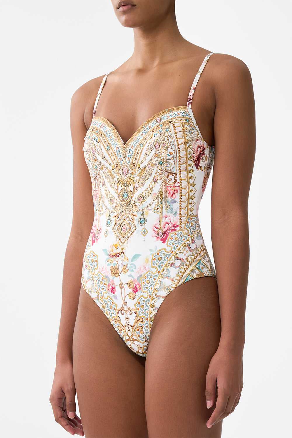 SWEETHEART NECK UNDERWIRE ONE PIECE OTTOMAN DYNASTY