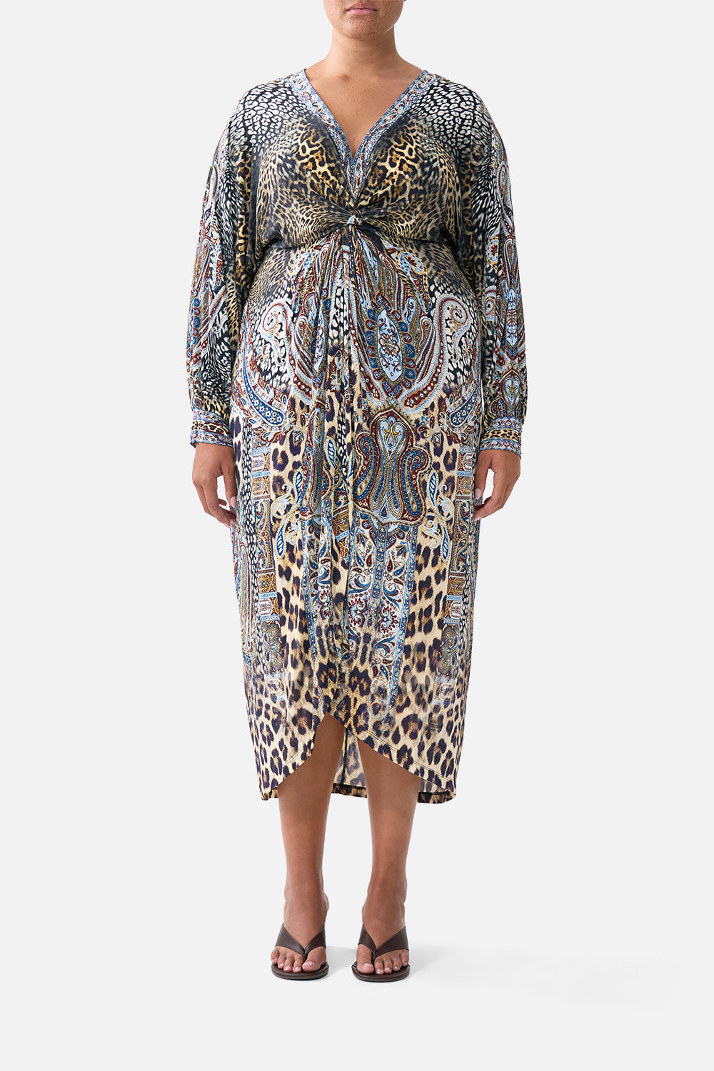 TWIST FRONT DRESS ISTANBUL ANIMALIA