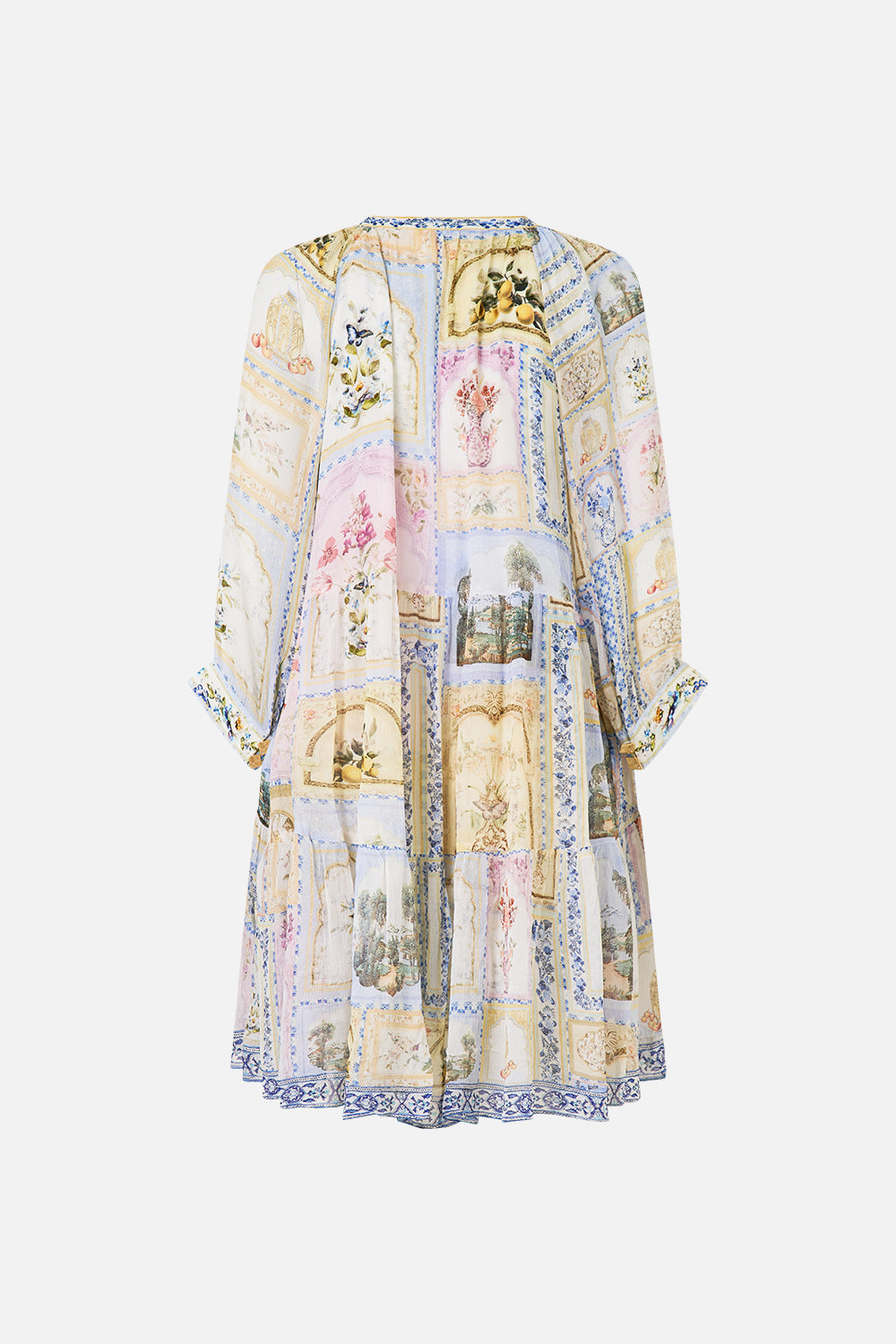 SHORT GATHERED PANEL DRESS BOTANICAL BALLADS