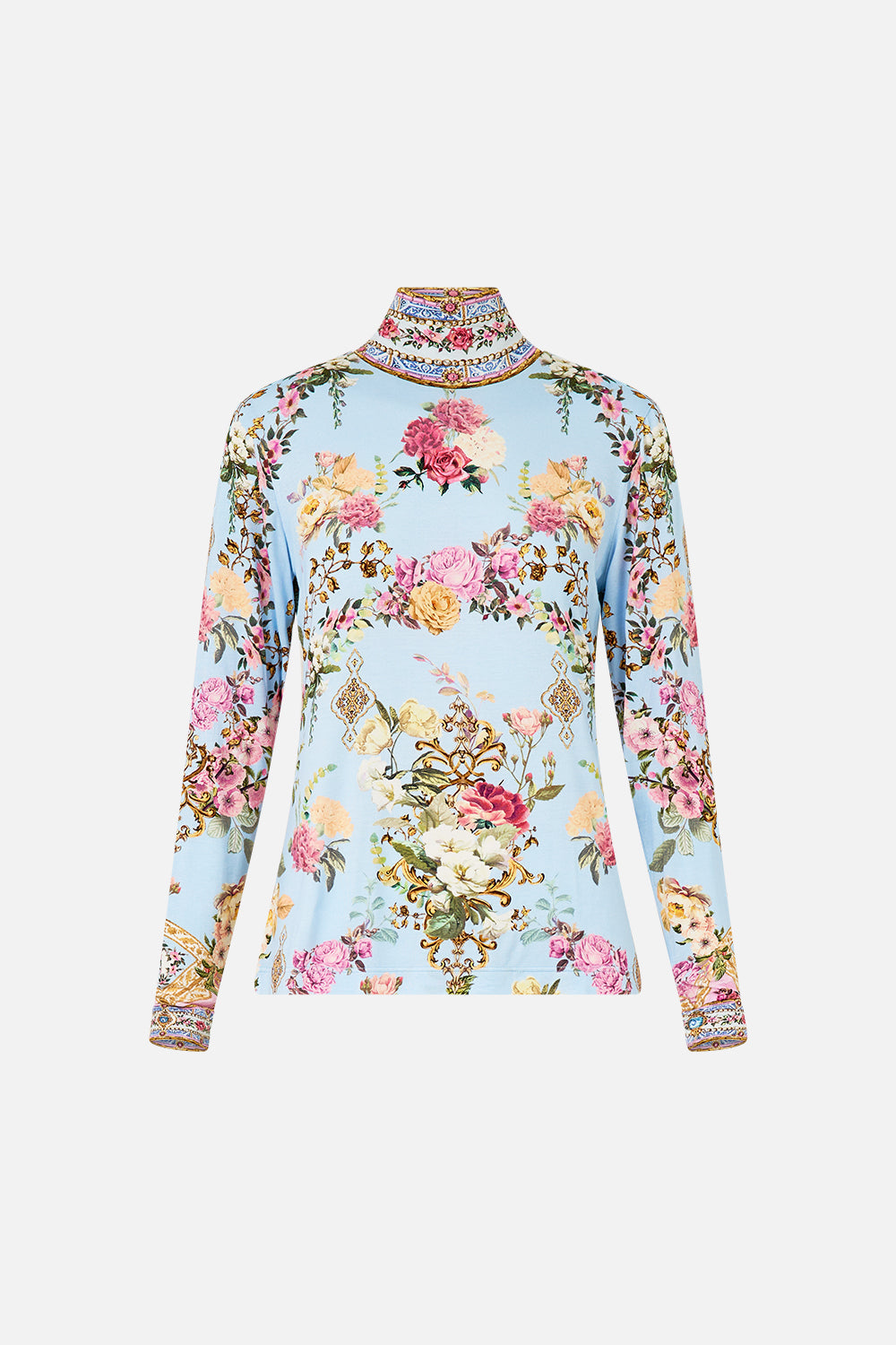 JERSEY TURTLENECK TILED IN TIME