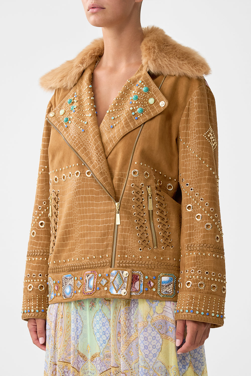 OVERSIZED LEATHER BIKER JACKET EAST OF ISTANBUL