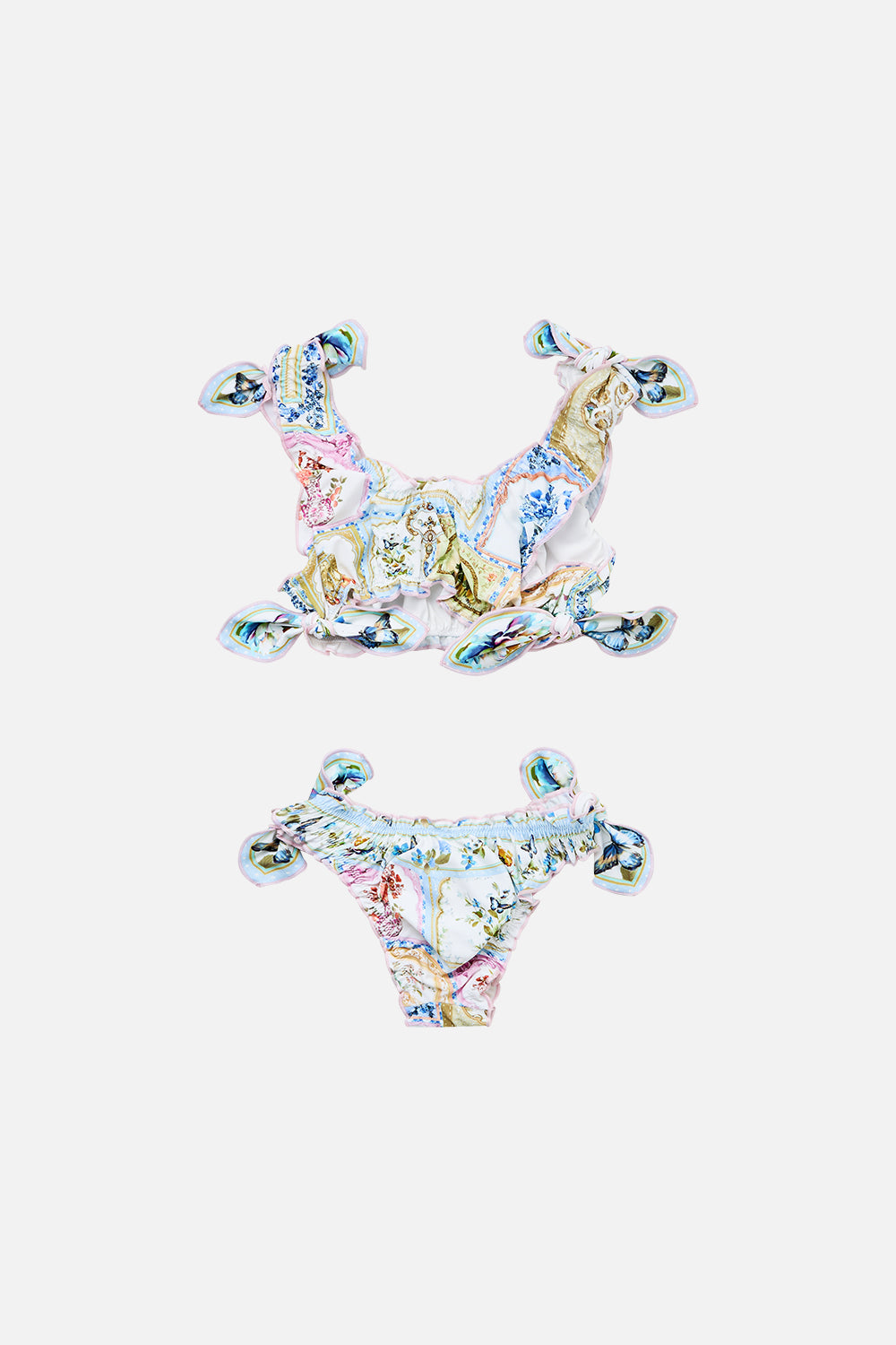 KIDS BABYLOCKED BIKINI SET WITH TIE SIDE BOTANICAL BALLADS