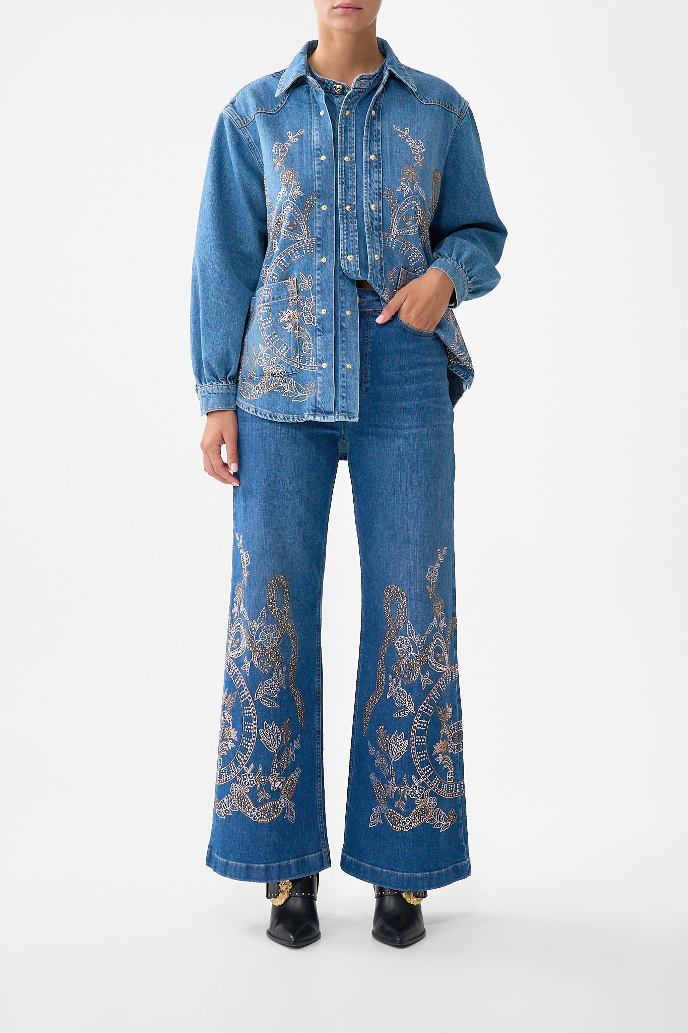 The CAMILLA BABIES STRAIGHT NECK ONE PIECE WITH FRILL NOTES FROM THE ROAD in our NOTES FROM THE ROAD print.