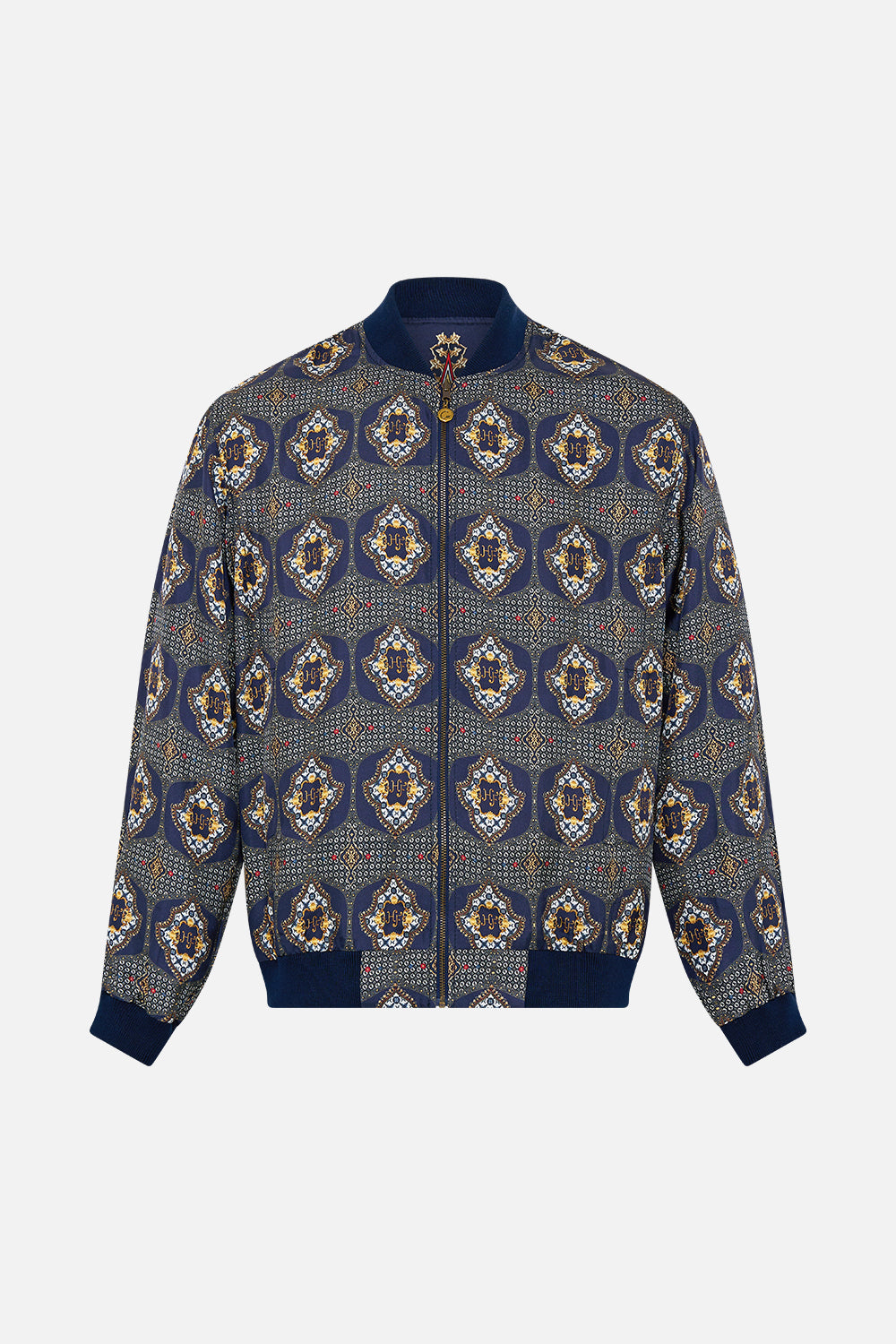 The CAMILLA SWEAT-TRENCH COAT OTTOMAN ELEGANCE in our  print.