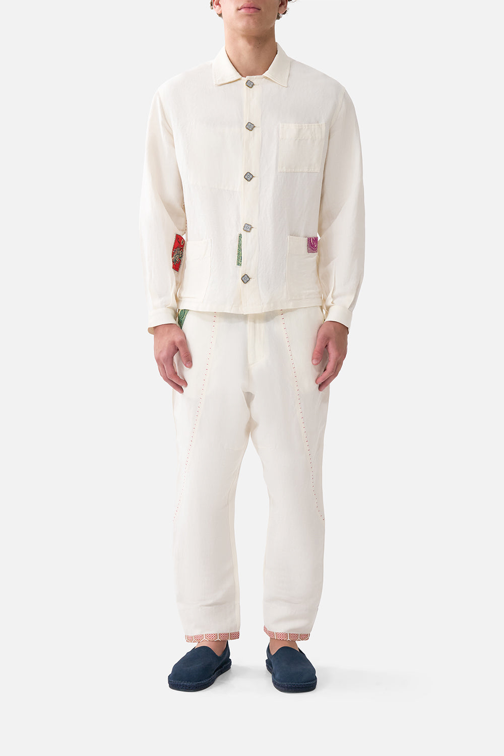 The CAMILLA SLIM FIT ROUND NECK T-SHIRT OTTOMAN ELEGANCE in our  print.
