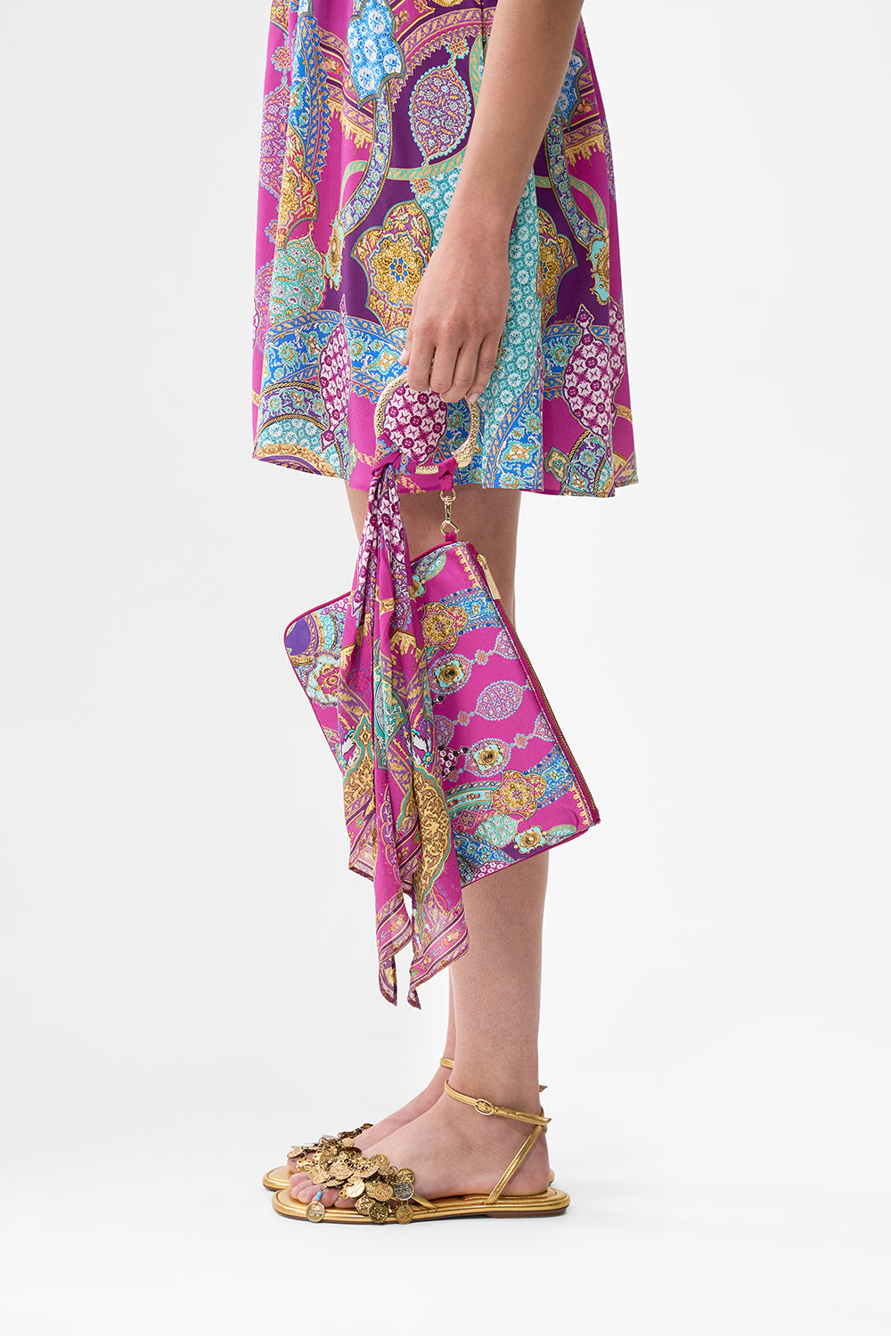 The CAMILLA FRILL COLLARED BLOUSE IF THESE TILES COULD TALK in our  print.