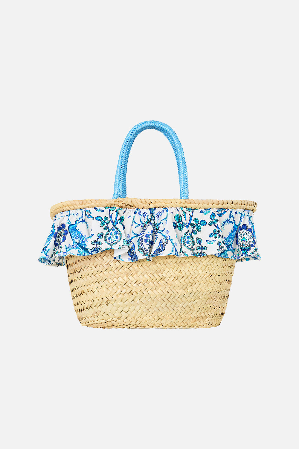 RAFFIA TOTE WITH FRILL EDGE ISNIK LULLABY