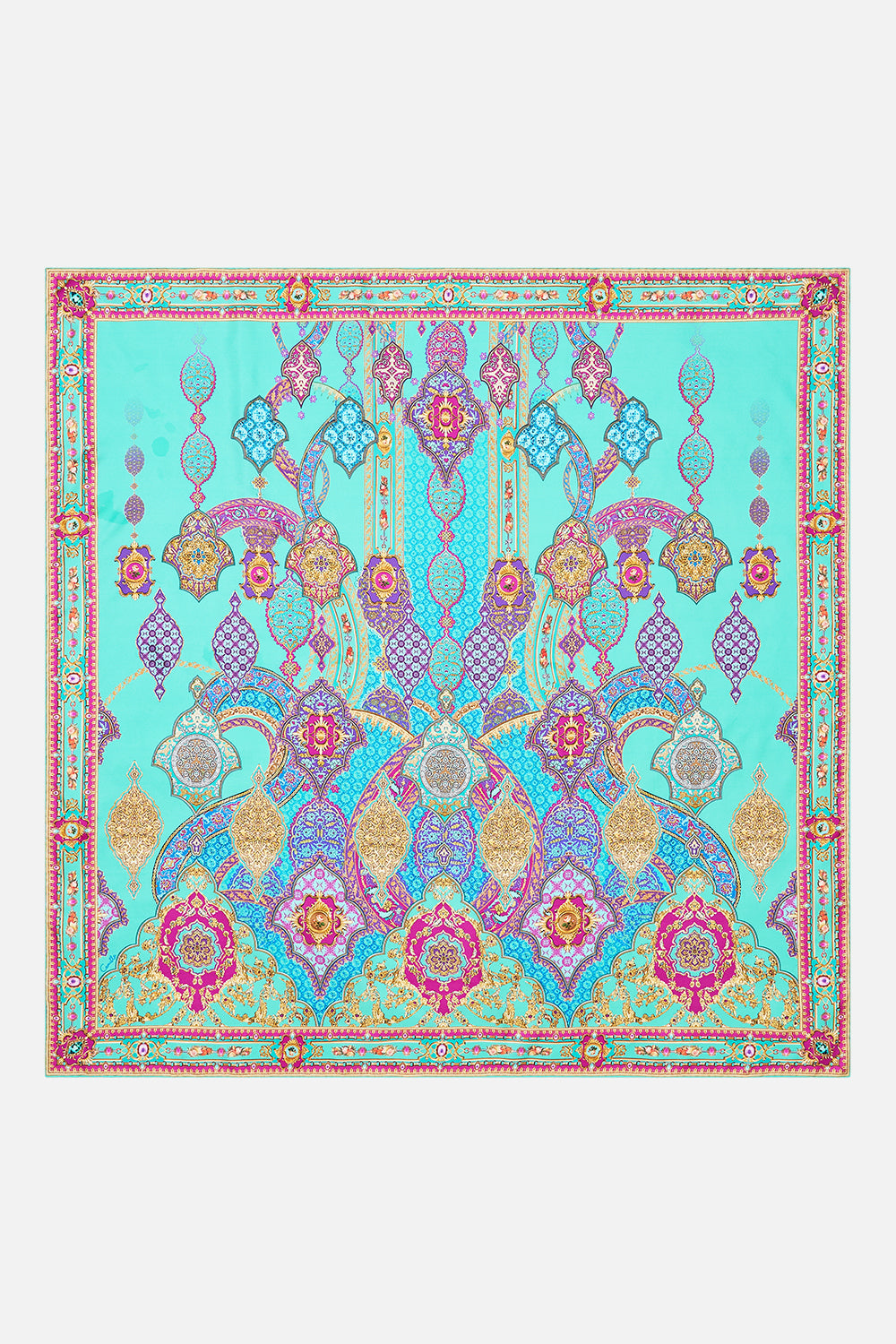 The CAMILLA PIERCED V NECK KAFTAN COSMIC ZOOLOGY in our  print.