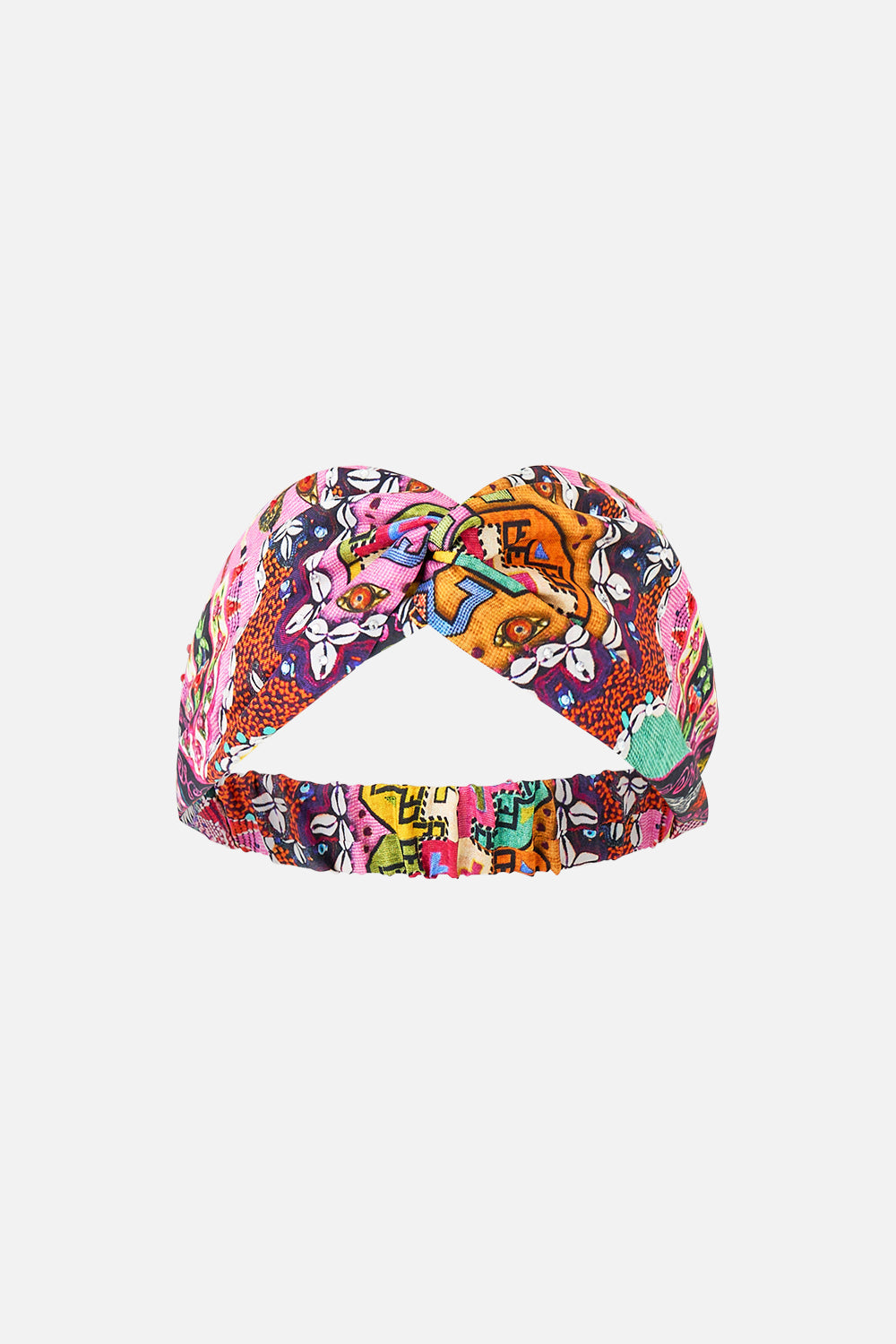 The CAMILLA DOUBLE FRILL SLEEVE TEE A CERAMIC GARDEN in our  print.