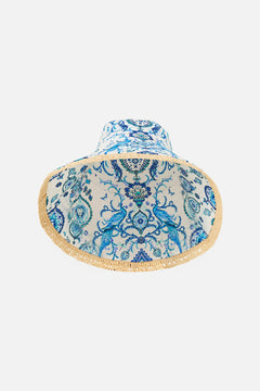 WIDE BRIM BUCKET HAT WITH TRIM ISNIK LULLABY