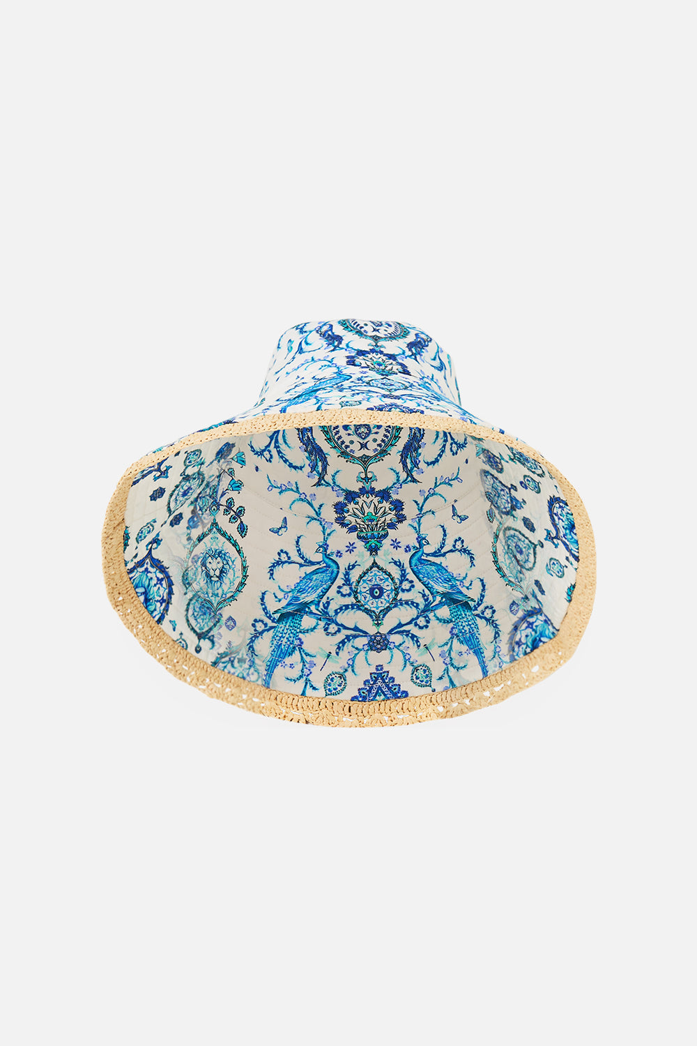 WIDE BRIM BUCKET HAT WITH TRIM ISNIK LULLABY