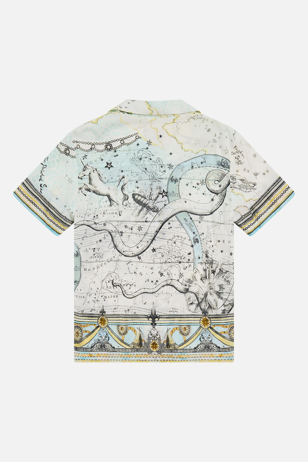 BOYS SHORT SLEEVE CAMP COLLARED SHIRT MY LUCKY STARS