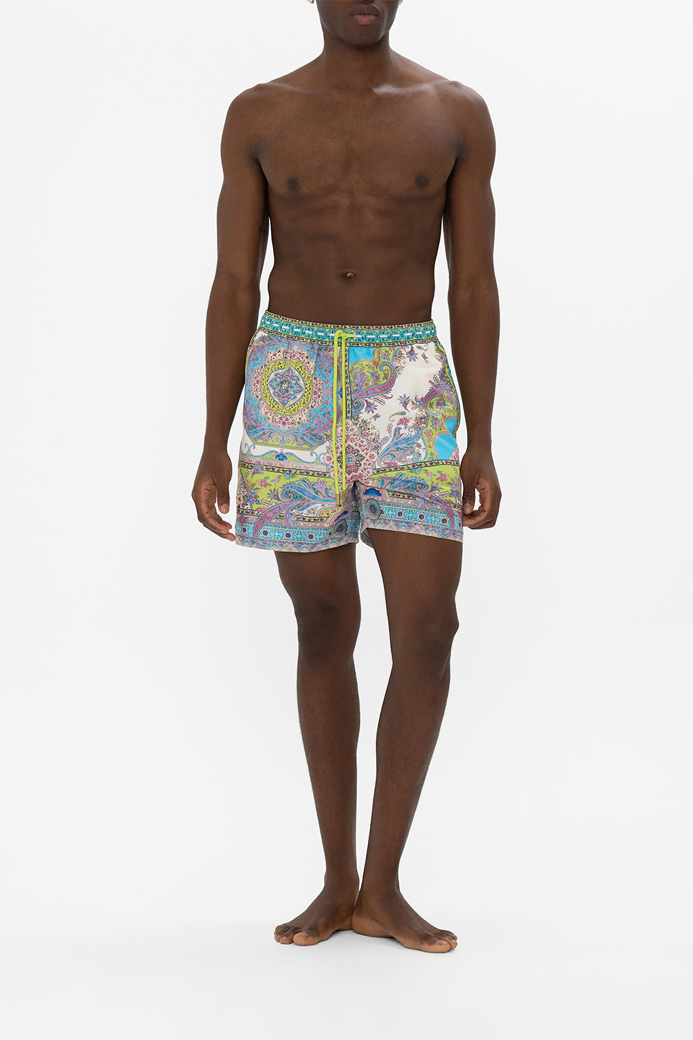 MID LENGTH BOARDSHORT WITH ELASTIC WAIST MAGIC CARPET RIDE
