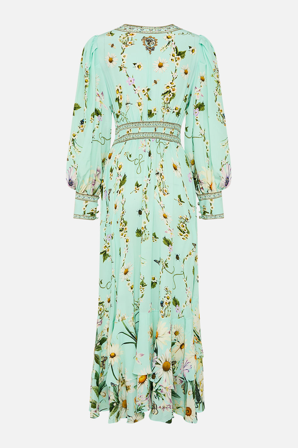 The CAMILLA JERSEY LONG KAFTAN WITH ROUNDED HEM DOMINICAN DECADENCE in our  print.