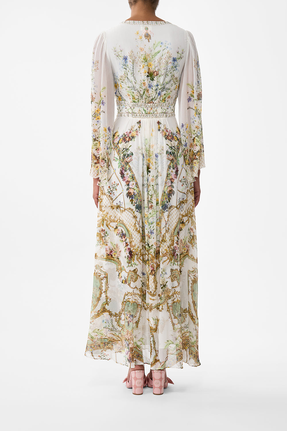 The CAMILLA SHORT WAISTED DRESS TALES OF TOPKAPI PALACE in our  print.