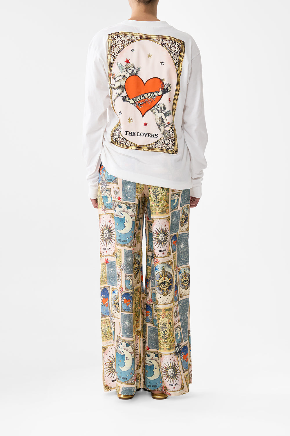 The CAMILLA SINGLE BREASTED PEAK COLLAR BLAZER TALISMANS OF TURKIYE in our  print.