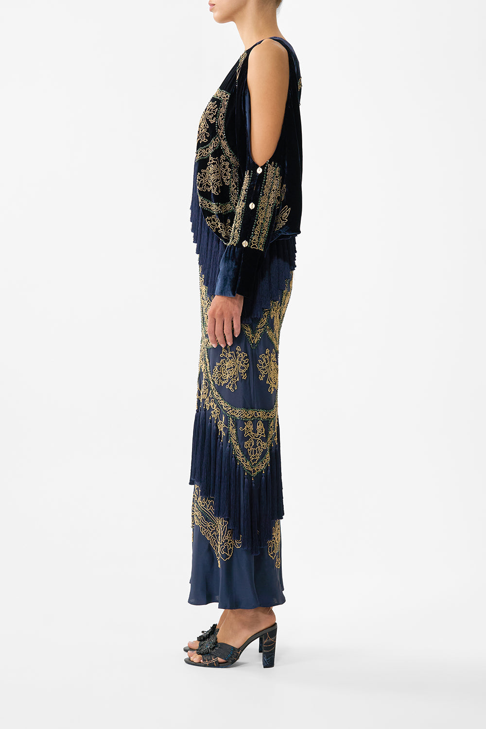 The CAMILLA LEGGINGS OTTOMAN ELEGANCE in our  print.
