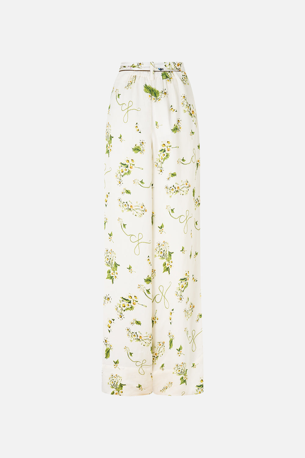 The CAMILLA SIDE SPLIT JERSEY TEE ORNATE ON A PLATE in our  print.