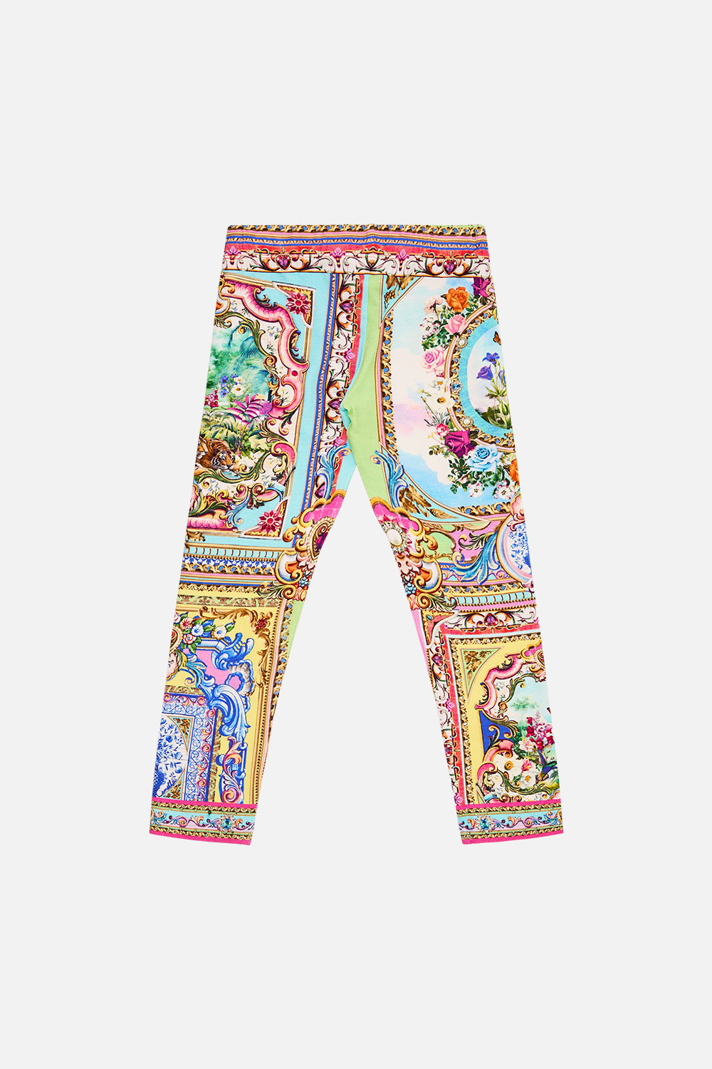 The CAMILLA WIDE LEG TROUSER WITH FRONT POCKETS TEMPLES OF DENDARA in our  print.