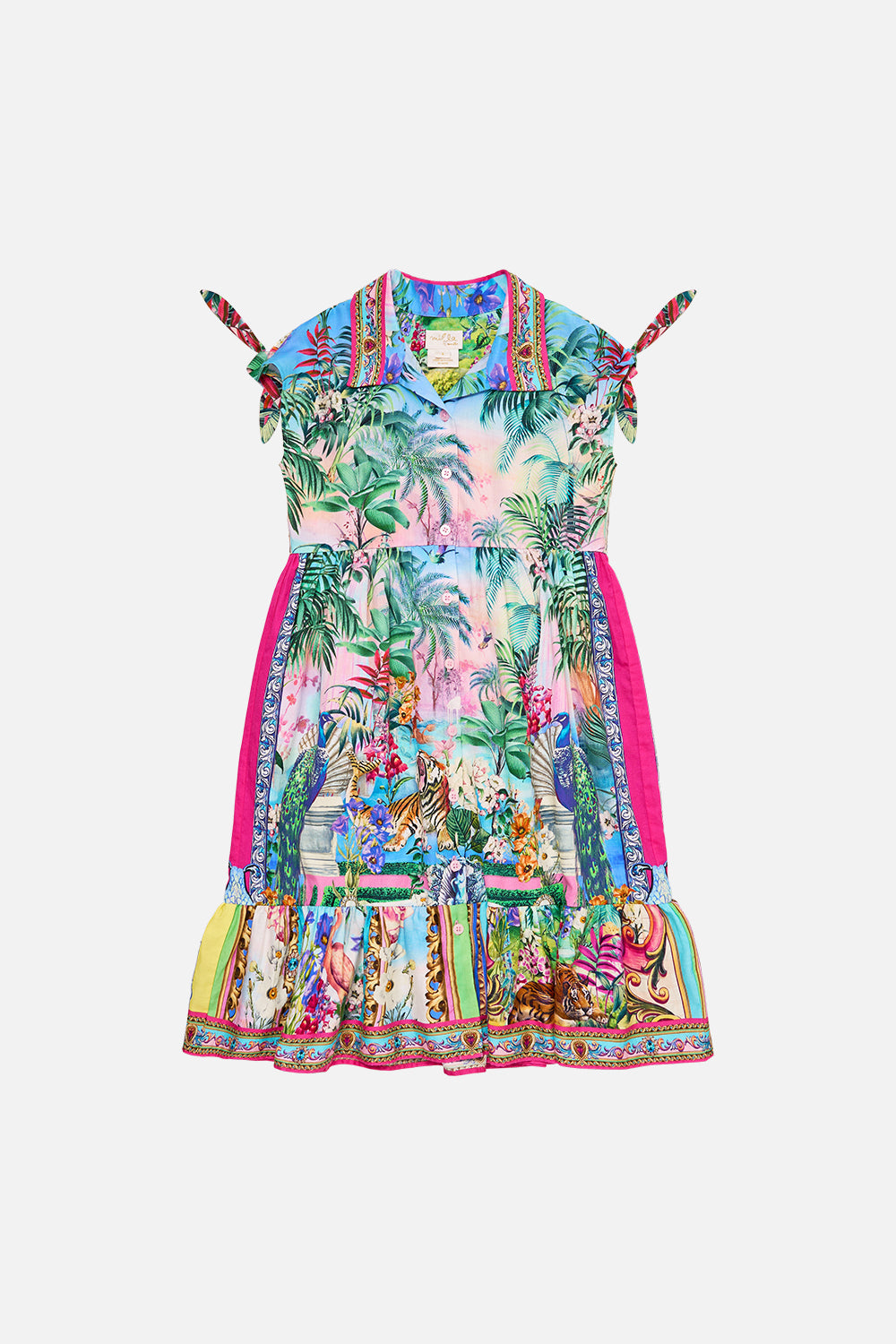 The CAMILLA RAGLAN BUTTON UP SHIRT MEET ME AT THE MAJESTIC in our  print.