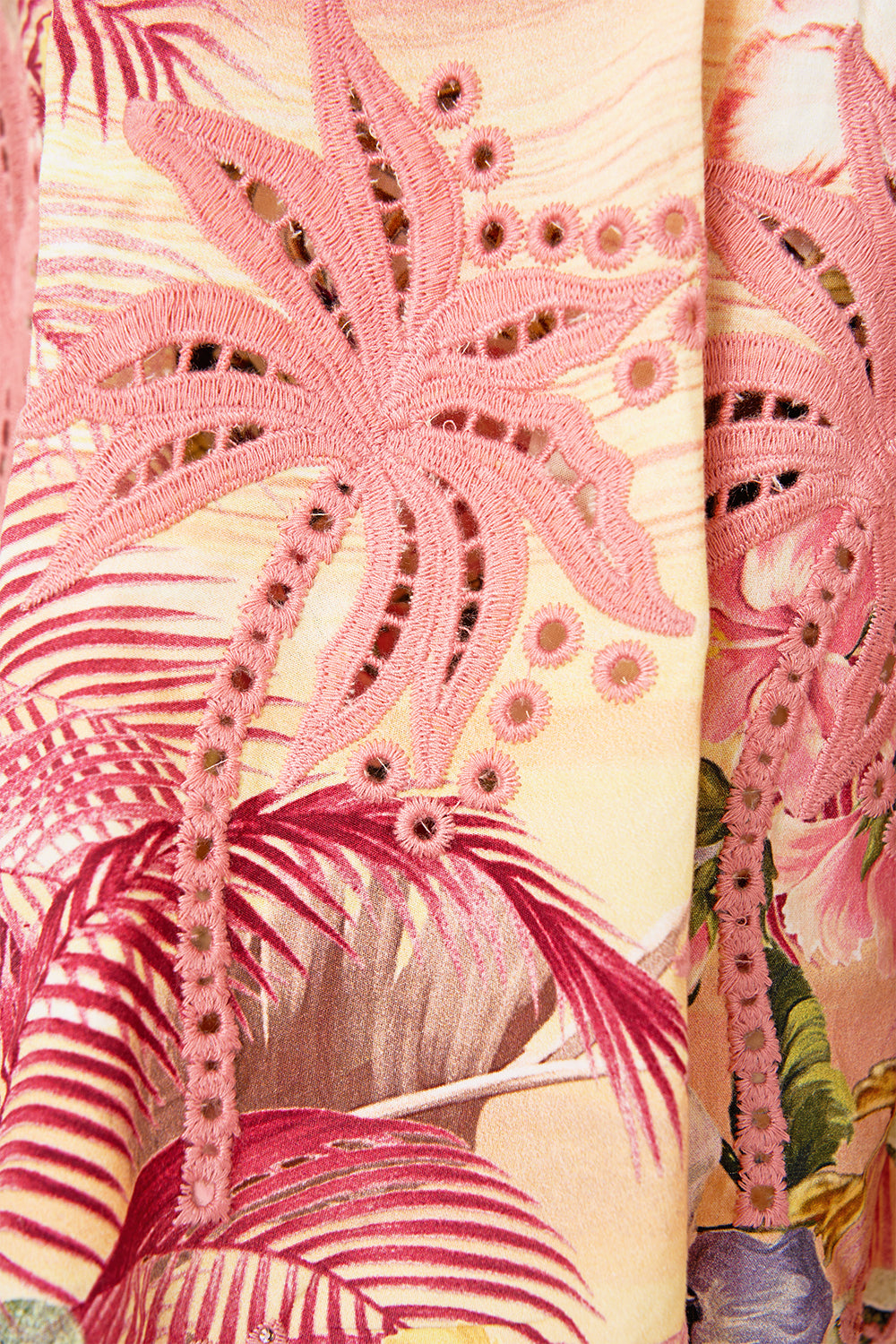 STRAPLESS JUMPSUIT WITH FRILL WELCOME TO THE WHITE LOTUS